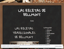 Tablet Screenshot of lasrecetasdebellmunt.wordpress.com