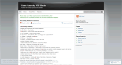 Desktop Screenshot of gameanarchyca.wordpress.com