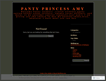 Tablet Screenshot of pantyprincessamy.wordpress.com