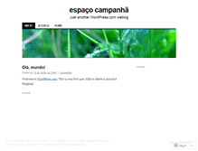 Tablet Screenshot of espacocampanha.wordpress.com