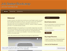 Tablet Screenshot of jobseekerbootcamp.wordpress.com