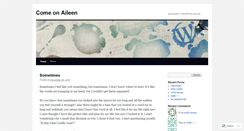 Desktop Screenshot of aileenaanc.wordpress.com