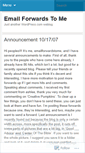 Mobile Screenshot of emailforwardstome.wordpress.com