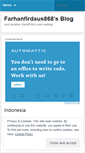 Mobile Screenshot of farhanfirdaus868.wordpress.com