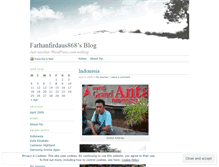Tablet Screenshot of farhanfirdaus868.wordpress.com