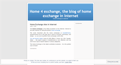 Desktop Screenshot of home4exchange.wordpress.com