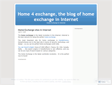 Tablet Screenshot of home4exchange.wordpress.com