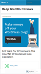 Mobile Screenshot of deepgremlinreviews.wordpress.com