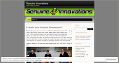 Desktop Screenshot of genuineinnovations.wordpress.com