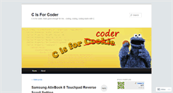 Desktop Screenshot of cisforcoder.wordpress.com