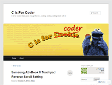 Tablet Screenshot of cisforcoder.wordpress.com