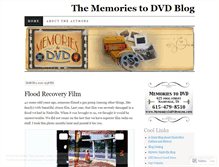 Tablet Screenshot of memoriestodvd.wordpress.com