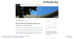 Desktop Screenshot of elmontesur.wordpress.com