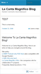Mobile Screenshot of lacanta.wordpress.com