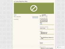 Tablet Screenshot of lacanta.wordpress.com