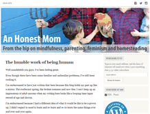 Tablet Screenshot of anhonestmom.wordpress.com