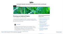 Desktop Screenshot of ijpha.wordpress.com