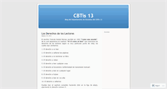 Desktop Screenshot of cbtis13.wordpress.com