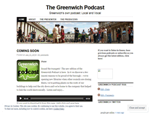 Tablet Screenshot of greenwichpodcast.wordpress.com