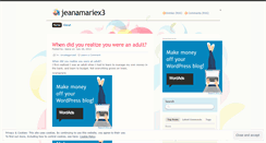 Desktop Screenshot of jeanamariex3.wordpress.com