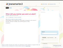 Tablet Screenshot of jeanamariex3.wordpress.com