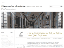 Tablet Screenshot of fitnesstrainerassociation.wordpress.com