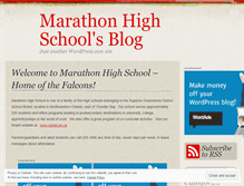 Tablet Screenshot of marathonhs.wordpress.com