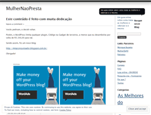 Tablet Screenshot of mulhernaopresta.wordpress.com