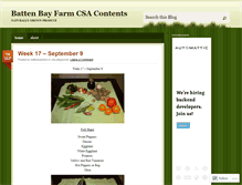 Tablet Screenshot of battenbayfarm.wordpress.com