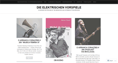 Desktop Screenshot of dieelektrischenvorspiele.wordpress.com