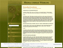 Tablet Screenshot of mediaummat.wordpress.com