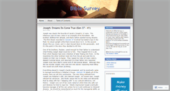 Desktop Screenshot of biblesurvey.wordpress.com