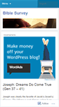 Mobile Screenshot of biblesurvey.wordpress.com