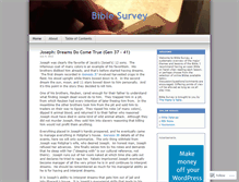 Tablet Screenshot of biblesurvey.wordpress.com