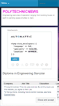 Mobile Screenshot of polytechnicnews.wordpress.com