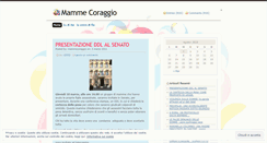 Desktop Screenshot of mammecoraggio.wordpress.com