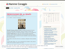 Tablet Screenshot of mammecoraggio.wordpress.com