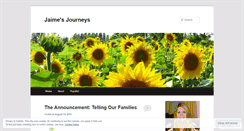 Desktop Screenshot of jaimesjourneys.wordpress.com