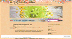 Desktop Screenshot of nezherbes.wordpress.com