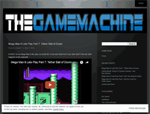 Tablet Screenshot of gamemachinetv.wordpress.com