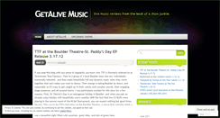 Desktop Screenshot of getalivemusic.wordpress.com