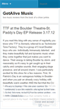 Mobile Screenshot of getalivemusic.wordpress.com