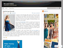 Tablet Screenshot of brocadefabric.wordpress.com