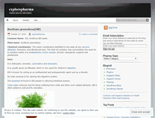 Tablet Screenshot of explorepharma.wordpress.com
