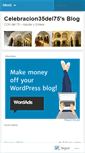 Mobile Screenshot of celebracion35del75.wordpress.com
