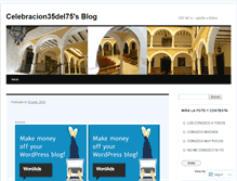 Tablet Screenshot of celebracion35del75.wordpress.com