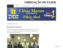 Tablet Screenshot of obrigacaodefazer.wordpress.com