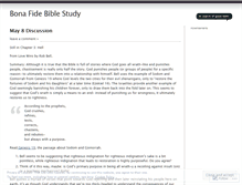 Tablet Screenshot of bonafidebiblestudy.wordpress.com