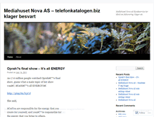 Tablet Screenshot of mediahusettelefonkatalogenbizklagerbesvart.wordpress.com