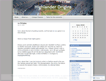Tablet Screenshot of highlanderorigins.wordpress.com